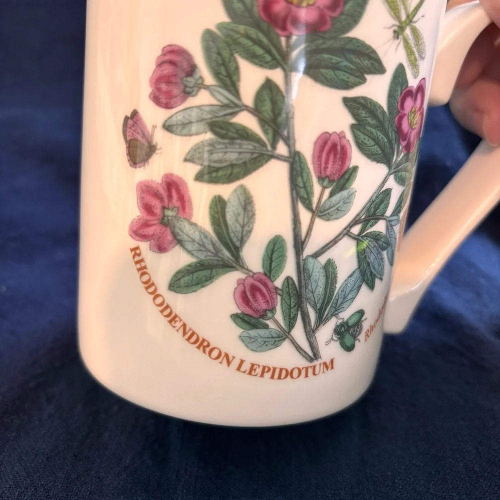 Portmeirion Botanic Garden Rhododendron Mug Cup England - Picture 3 of 6